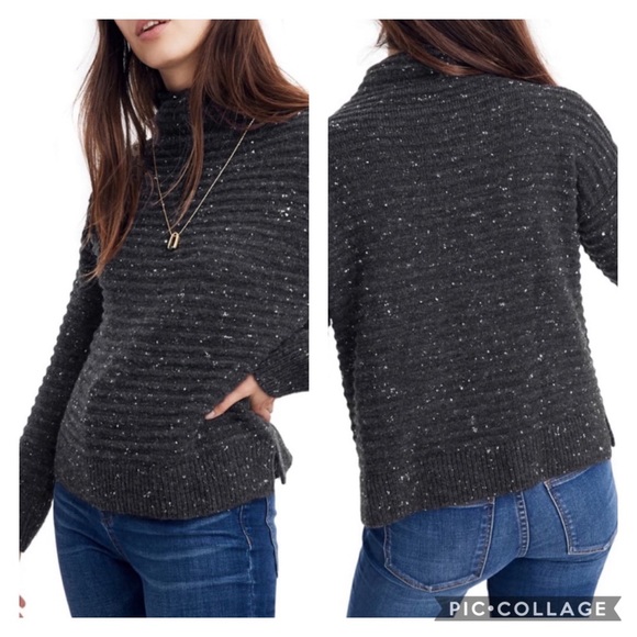 Madewell Sweaters - Madewell Belmont Donegal Mock Neck Sweater